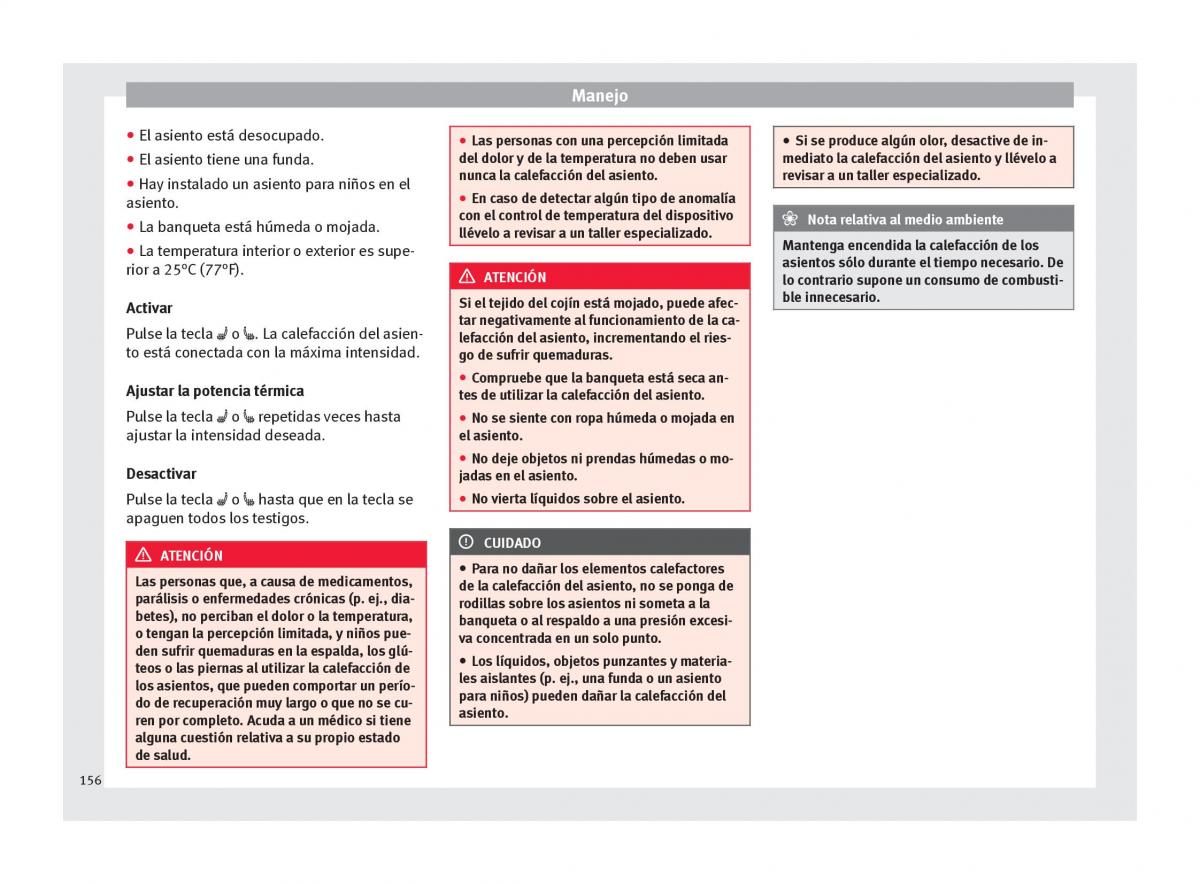 Seat Arona manual del propietario / page 158