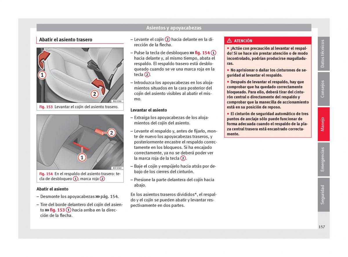 Seat Arona manual del propietario / page 159