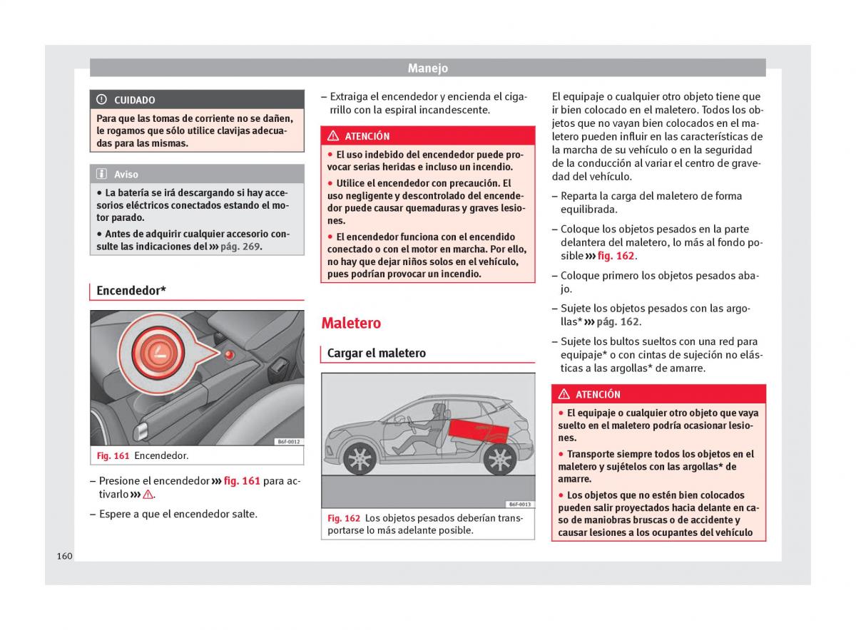 Seat Arona manual del propietario / page 162