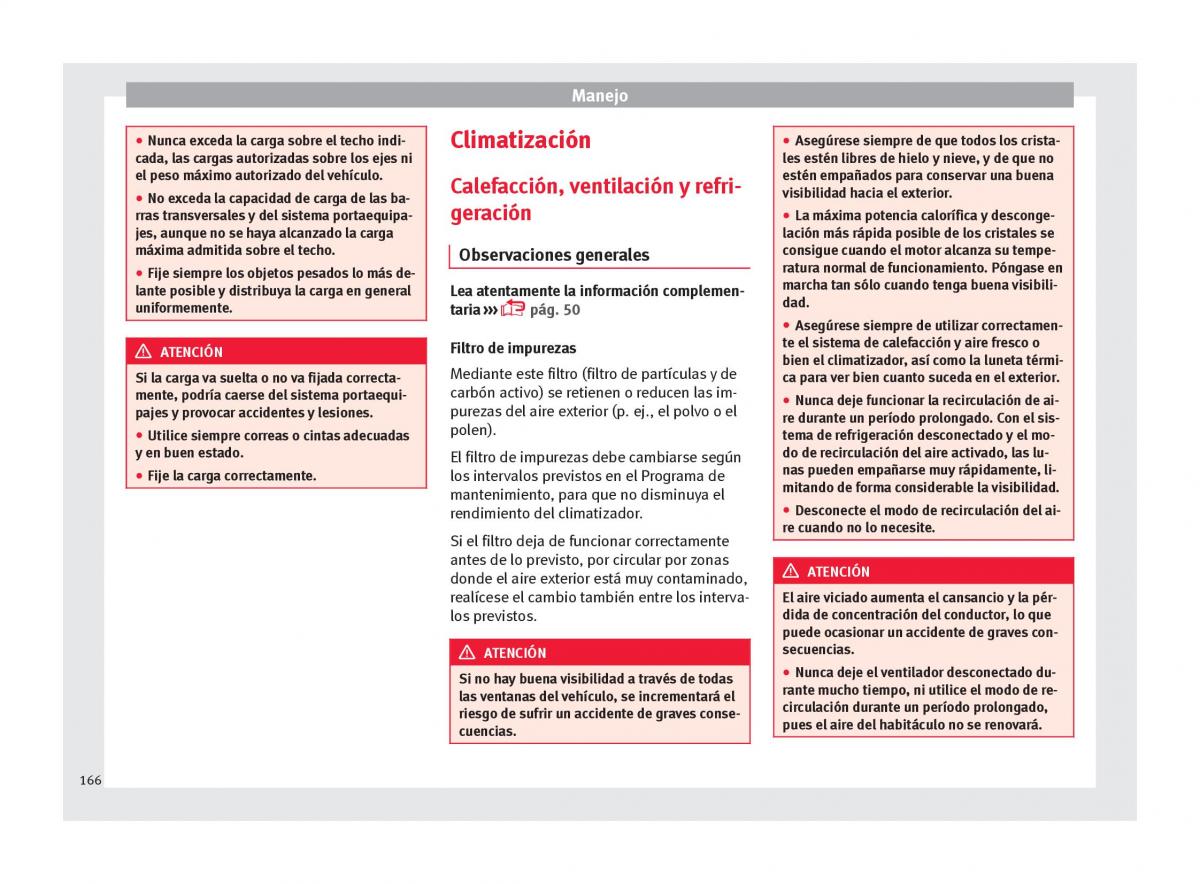 Seat Arona manual del propietario / page 168