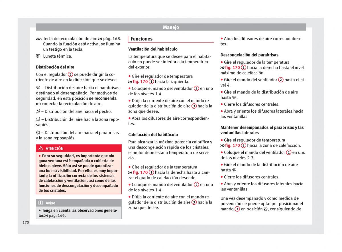 Seat Arona manual del propietario / page 172