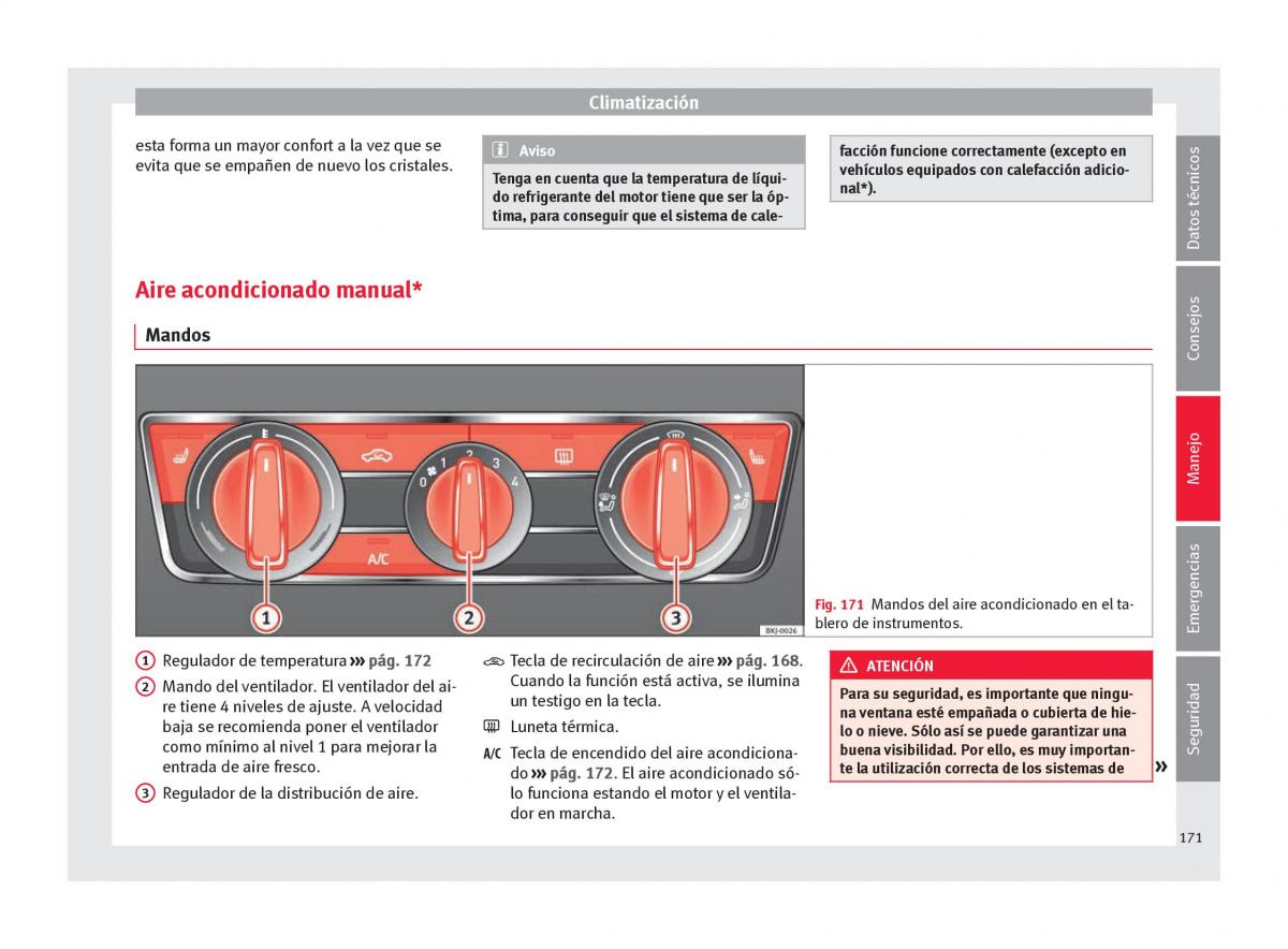 Seat Arona manual del propietario / page 173