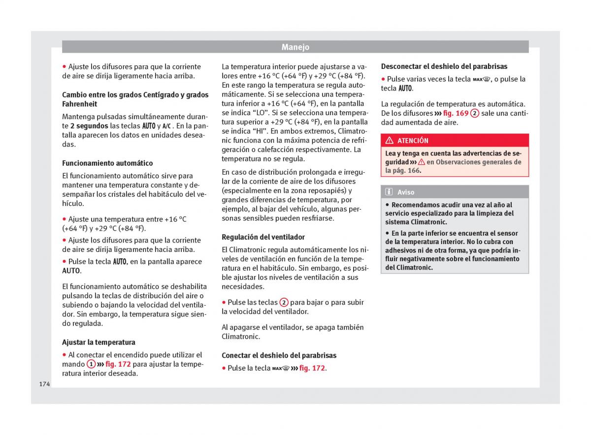 Seat Arona manual del propietario / page 176