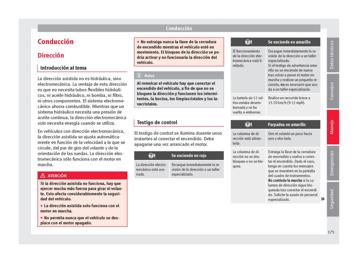 Seat Arona manual del propietario / page 177