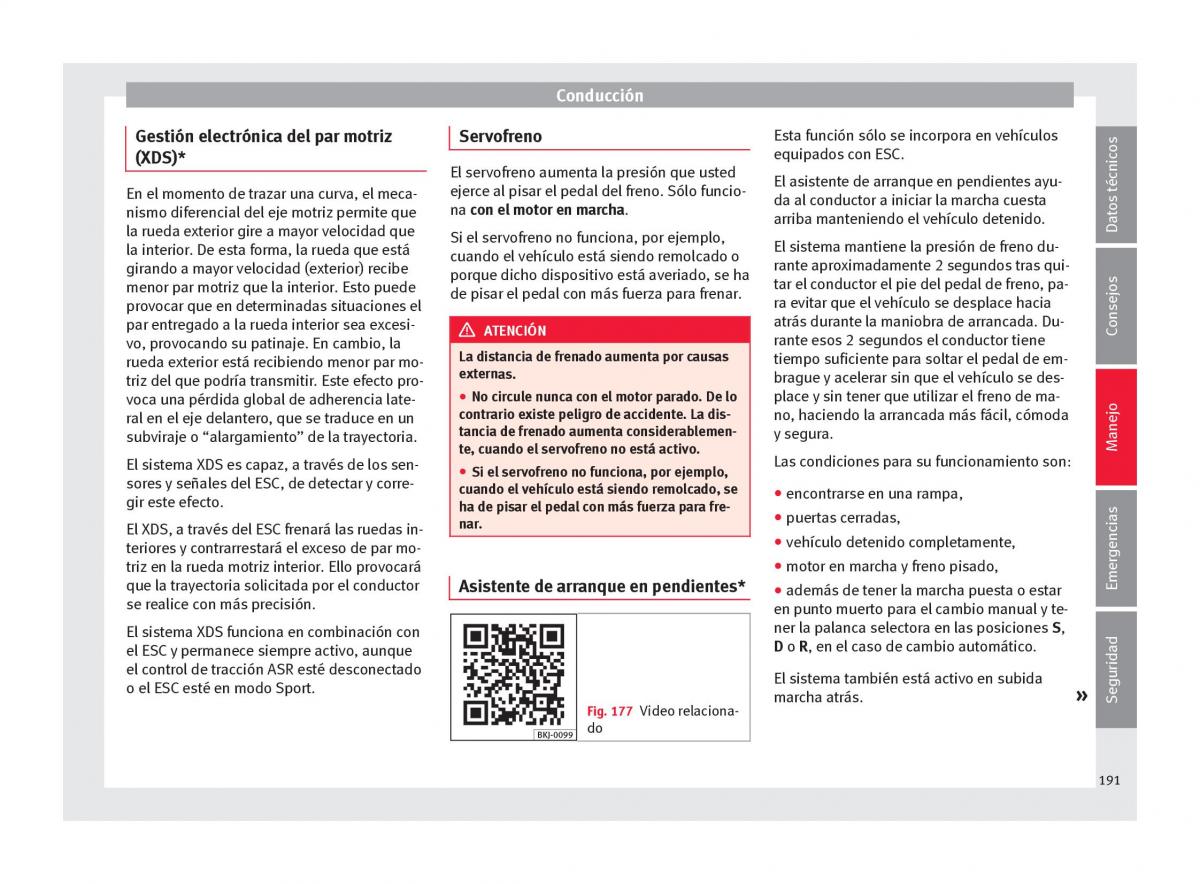 Seat Arona manual del propietario / page 193