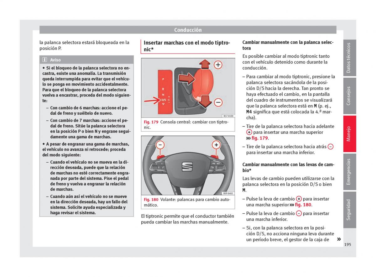 Seat Arona manual del propietario / page 197