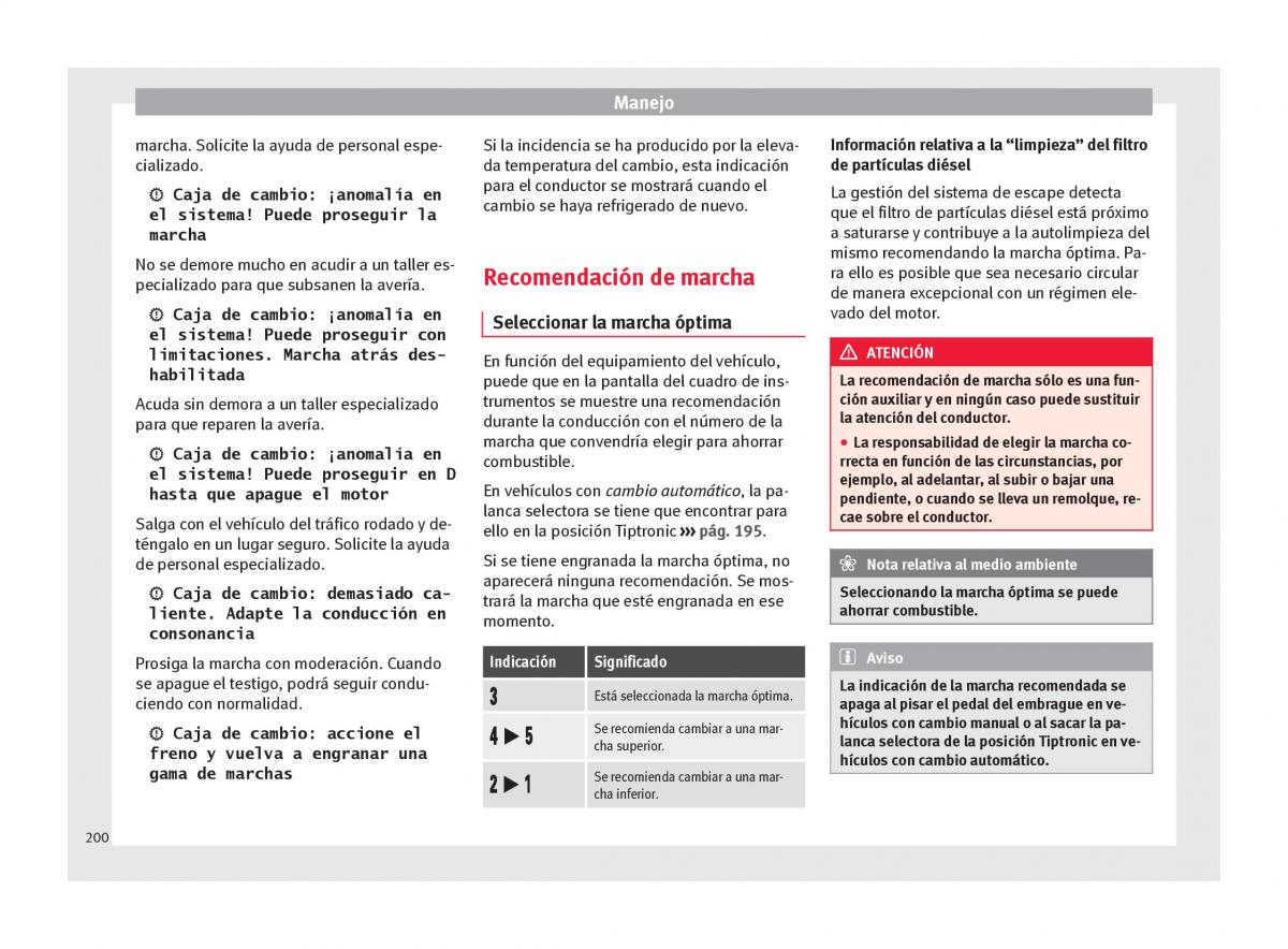 Seat Arona manual del propietario / page 202