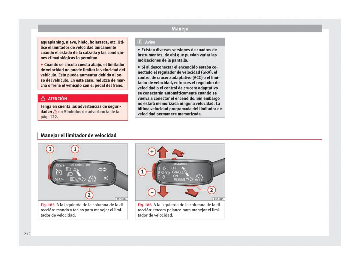 Seat Arona manual del propietario / page 214