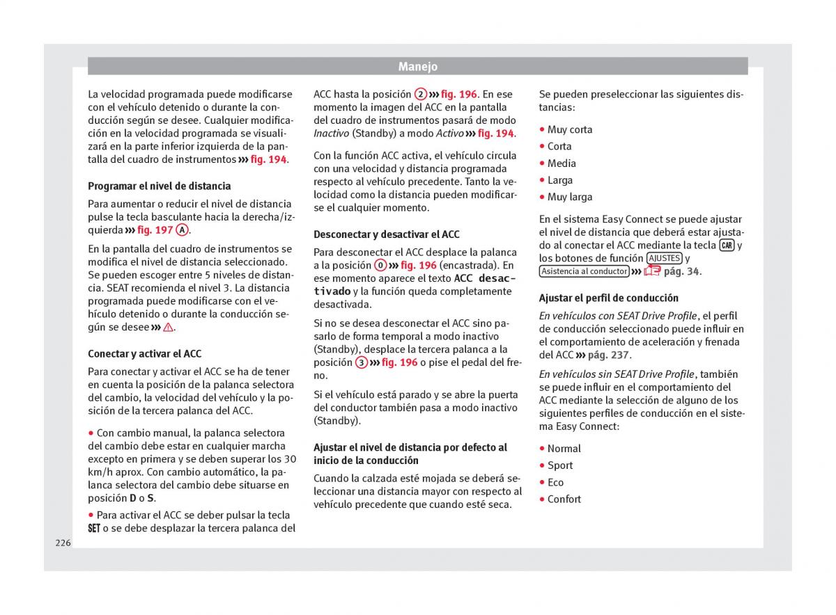 Seat Arona manual del propietario / page 228