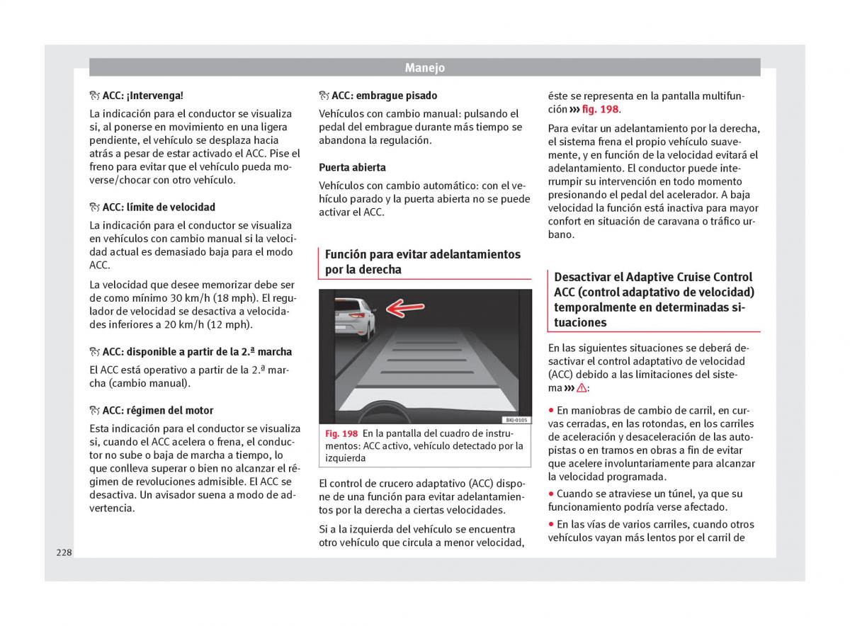 Seat Arona manual del propietario / page 230