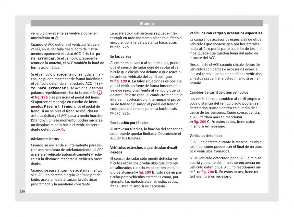 Seat Arona manual del propietario / page 232