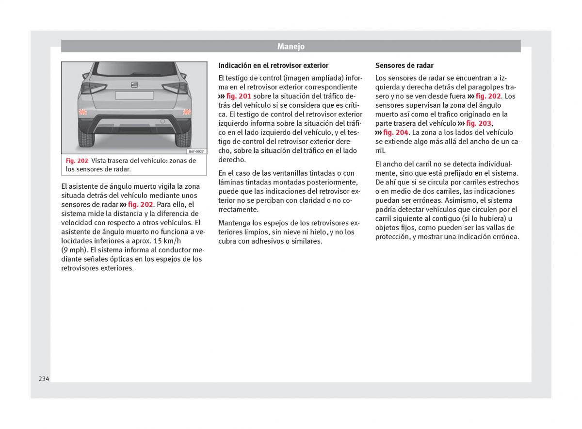 Seat Arona manual del propietario / page 236