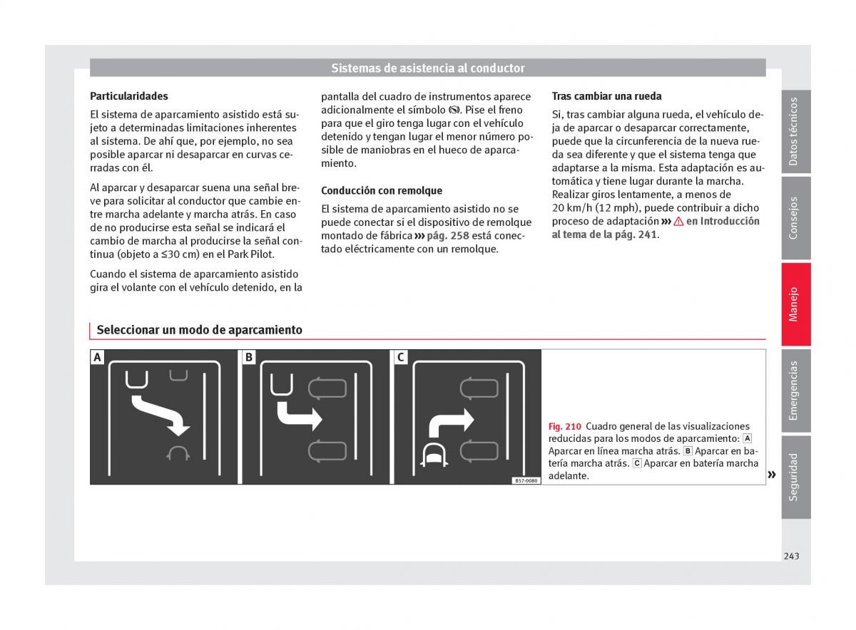 Seat Arona manual del propietario / page 245