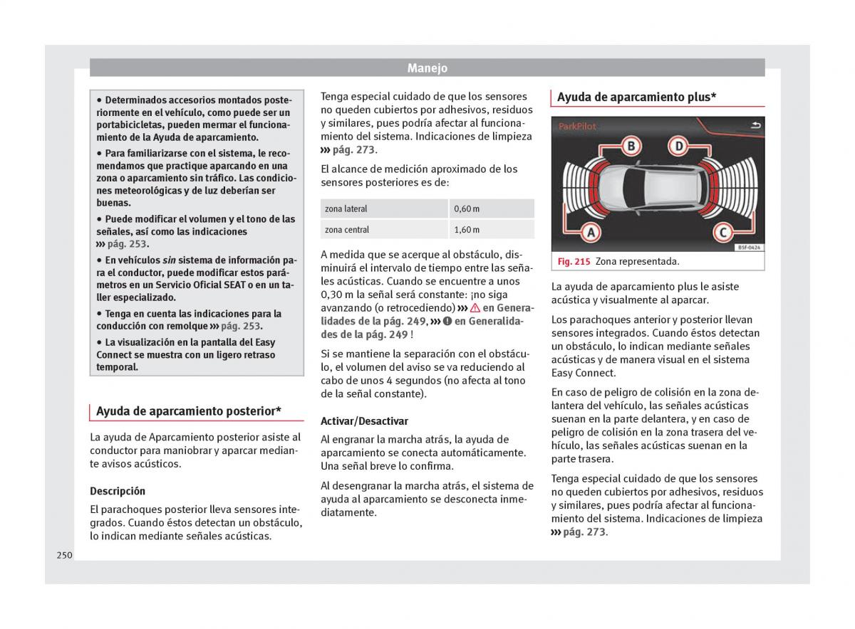 Seat Arona manual del propietario / page 252