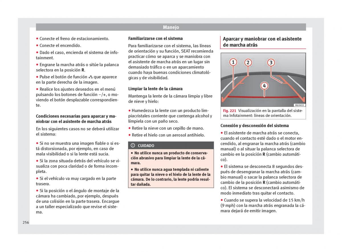 Seat Arona manual del propietario / page 258