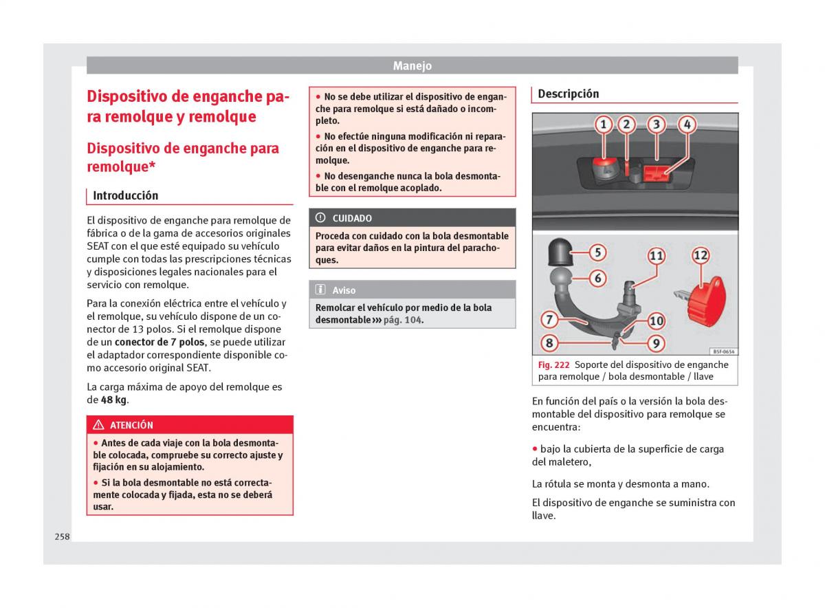 Seat Arona manual del propietario / page 260