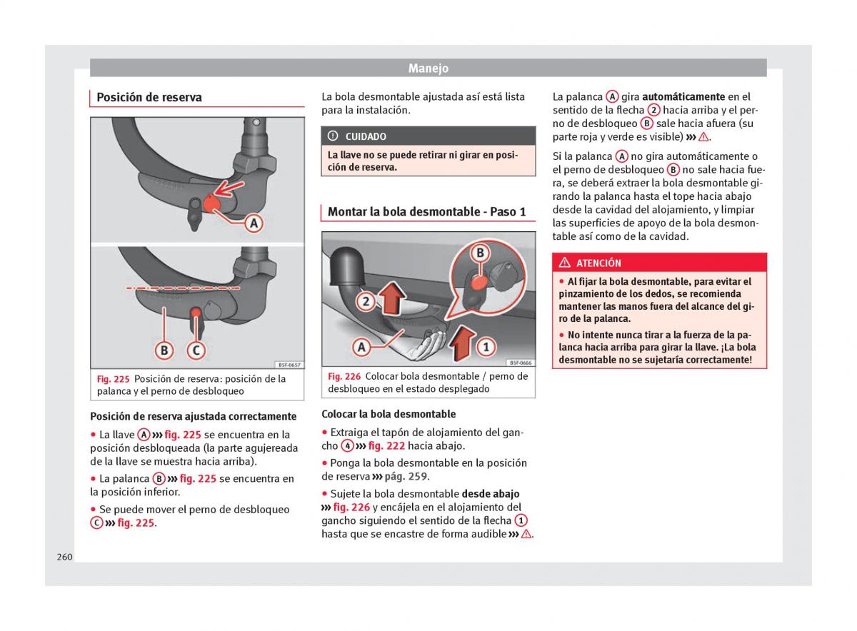 Seat Arona manual del propietario / page 262