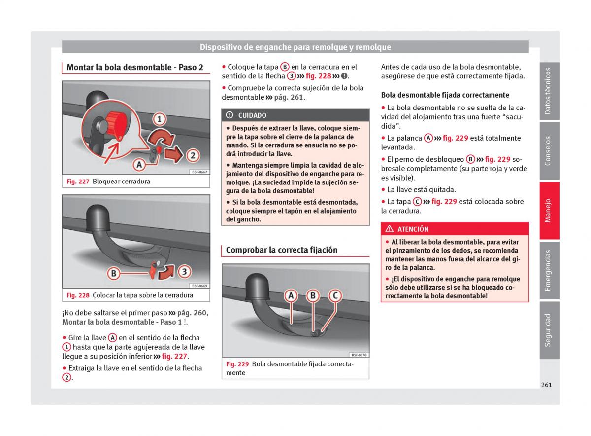 Seat Arona manual del propietario / page 263