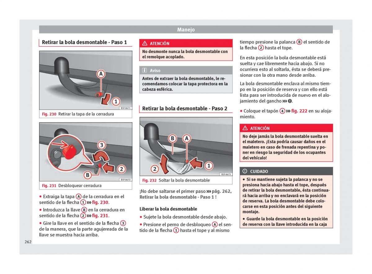 Seat Arona manual del propietario / page 264