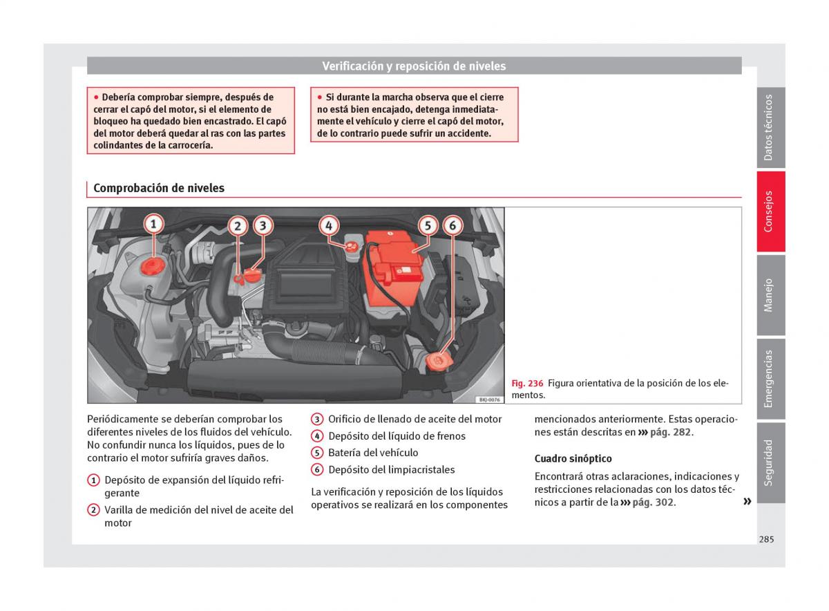 Seat Arona manual del propietario / page 287