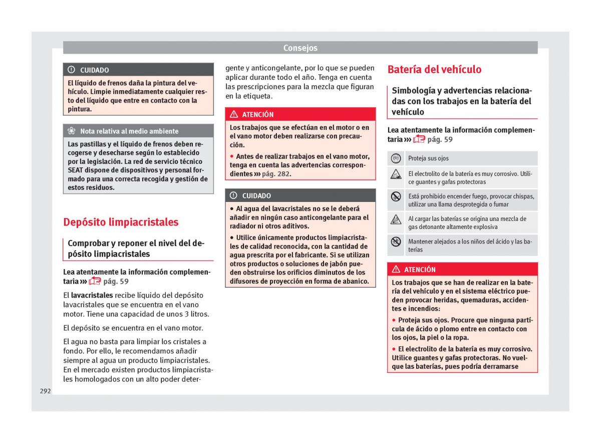 Seat Arona manual del propietario / page 294