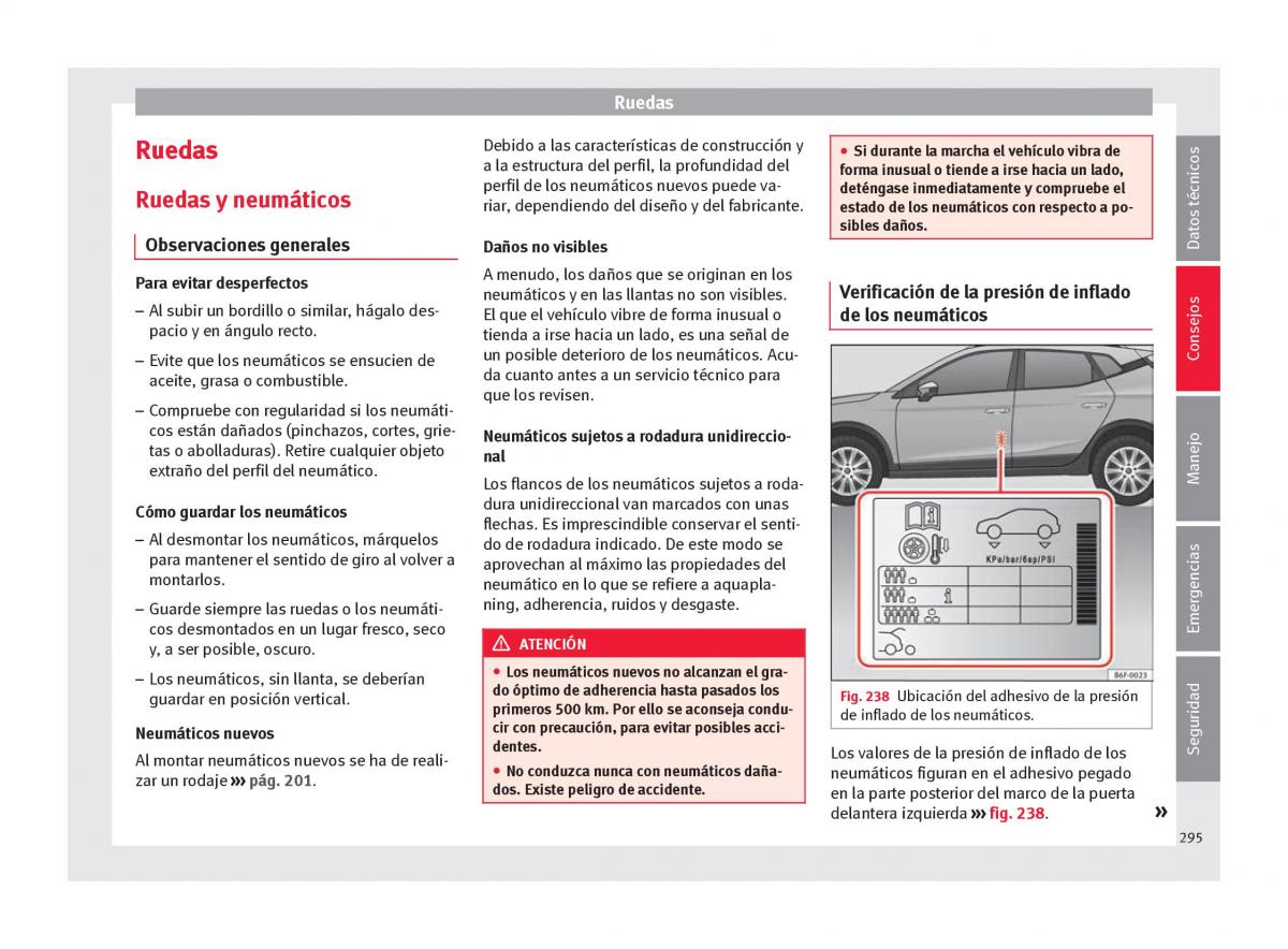 Seat Arona manual del propietario / page 297