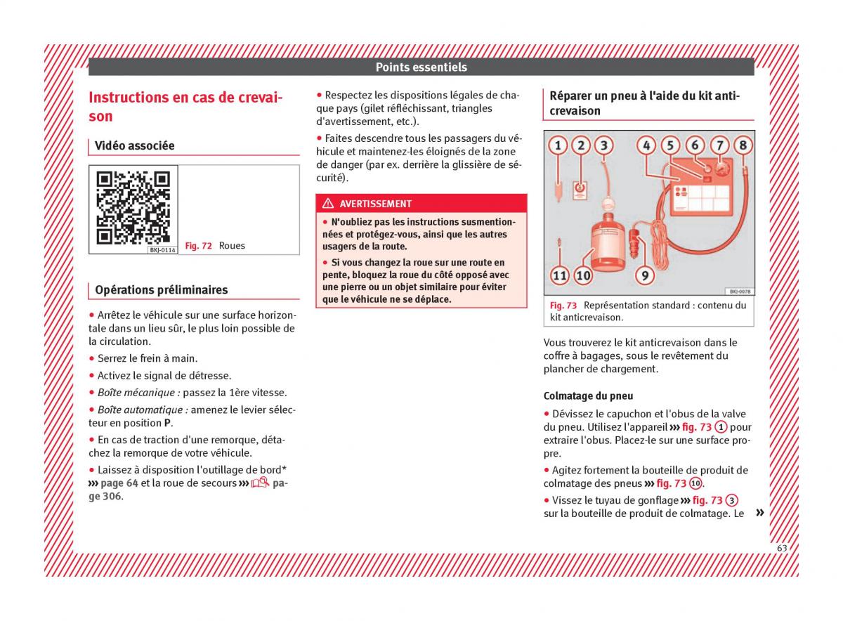 Seat Arona manuel du proprietaire / page 65