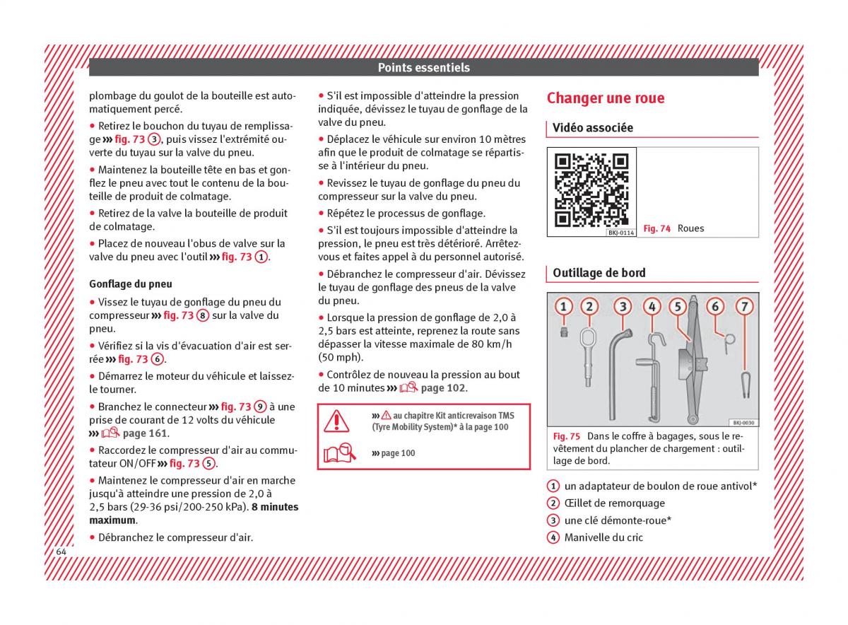 Seat Arona manuel du proprietaire / page 66