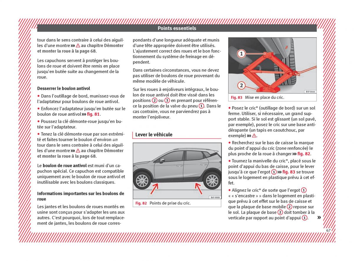 Seat Arona manuel du proprietaire / page 69