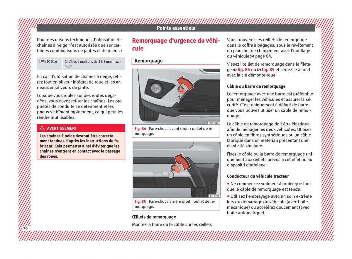 Seat Arona manuel du proprietaire / page 72