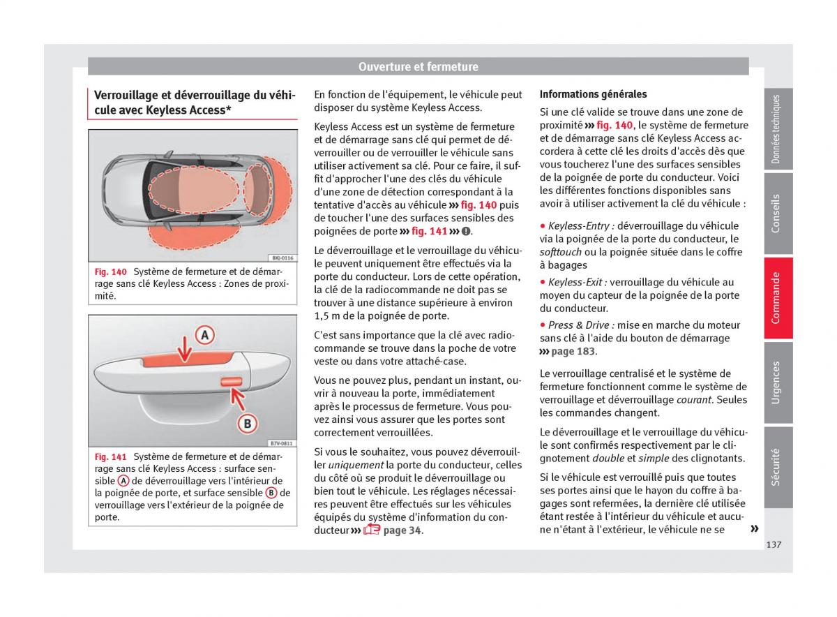 Seat Arona manuel du proprietaire / page 139