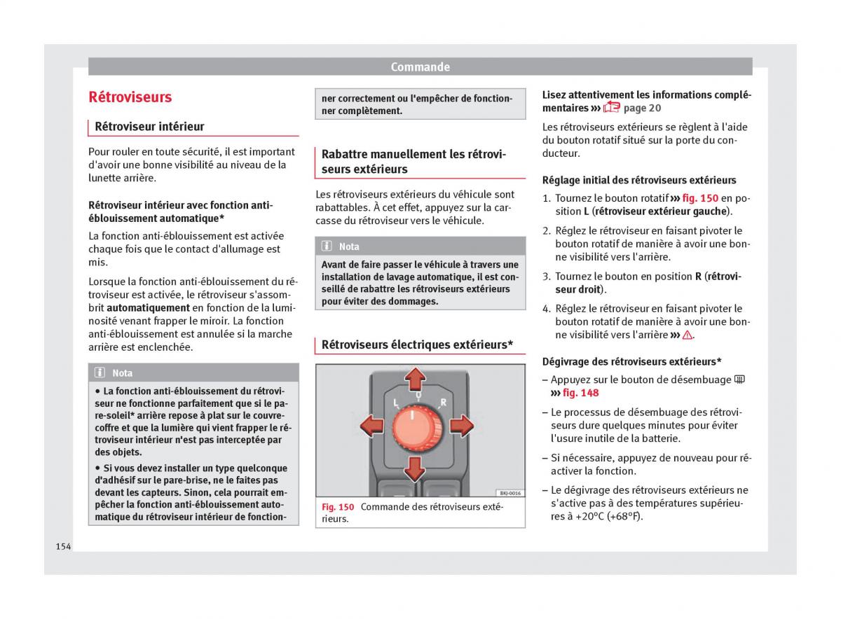 Seat Arona manuel du proprietaire / page 156