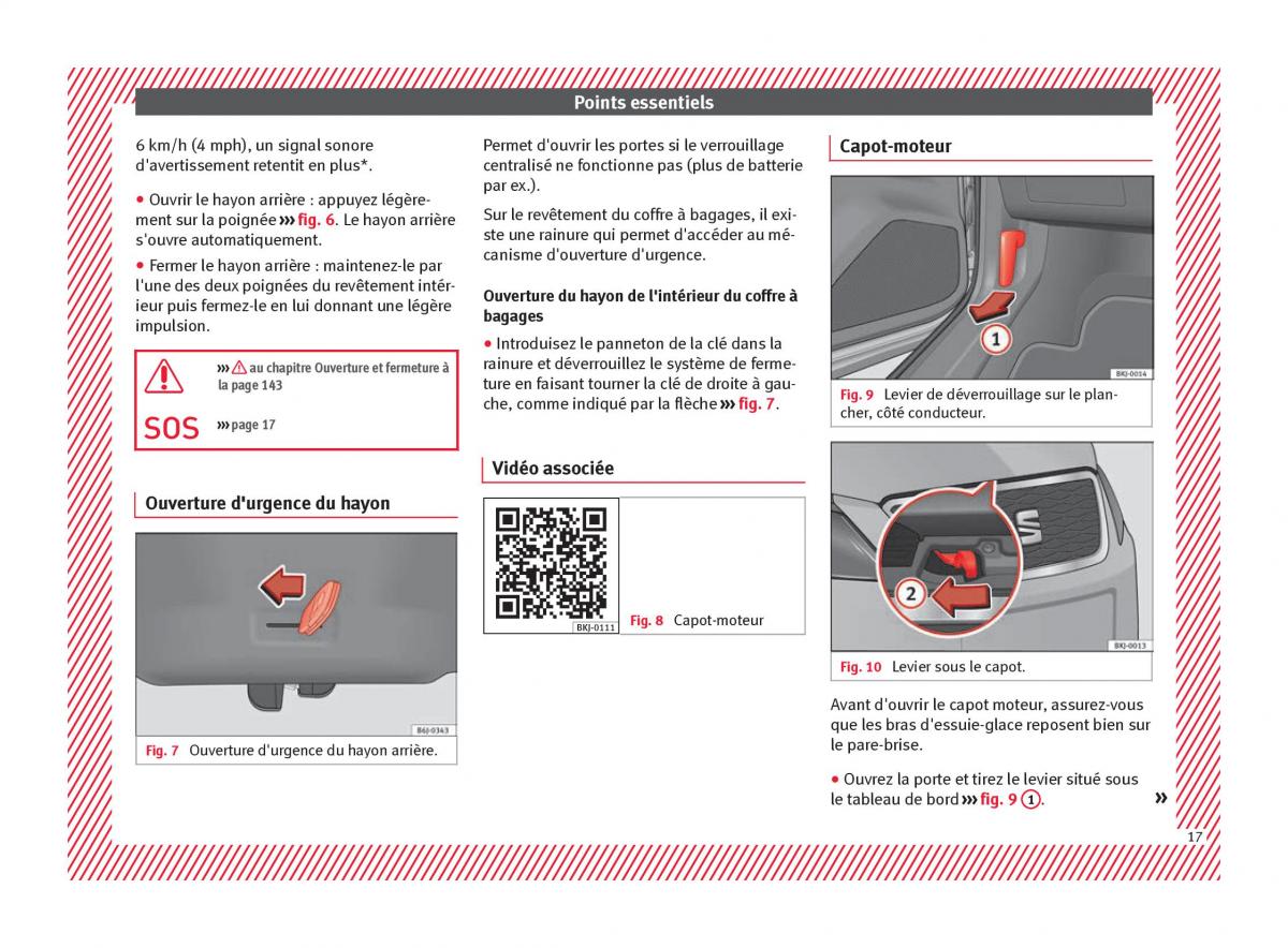 Seat Arona manuel du proprietaire / page 19