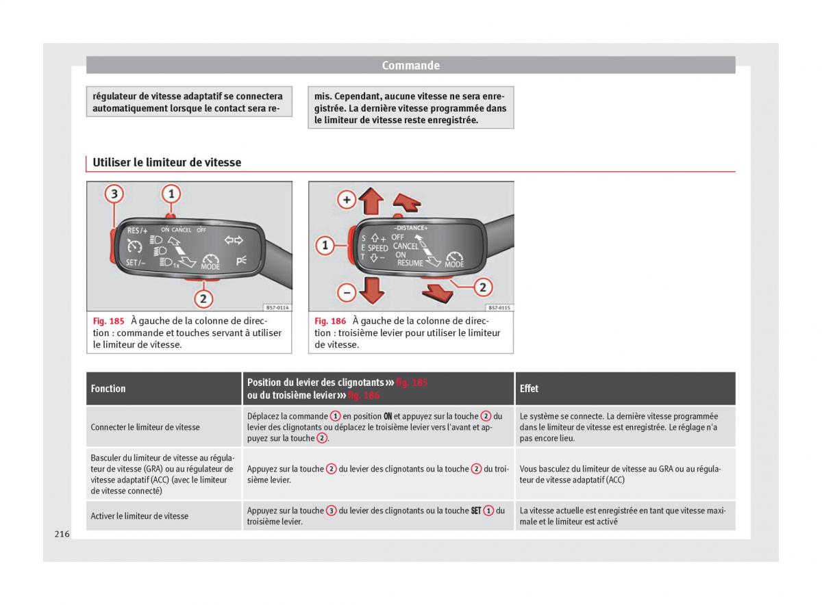 Seat Arona manuel du proprietaire / page 218