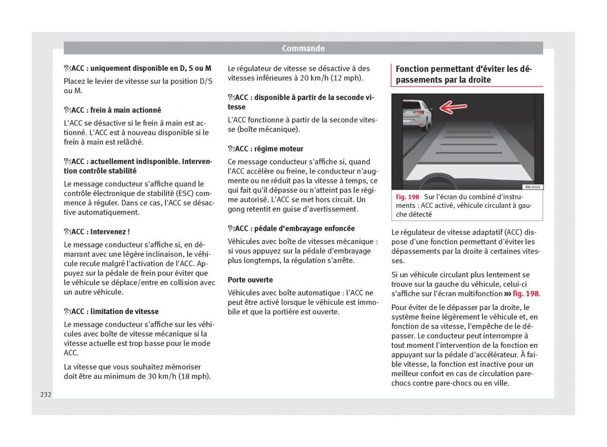 Seat Arona manuel du proprietaire / page 234