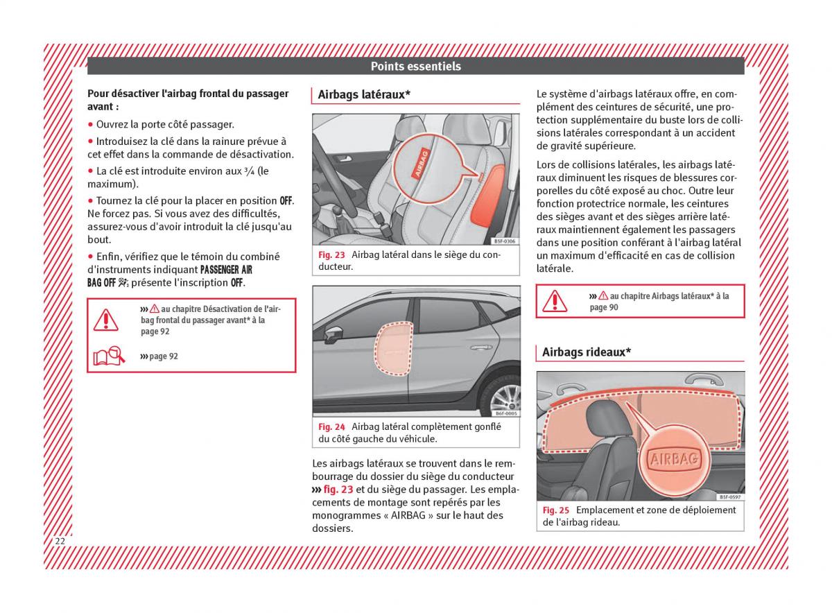 Seat Arona manuel du proprietaire / page 24