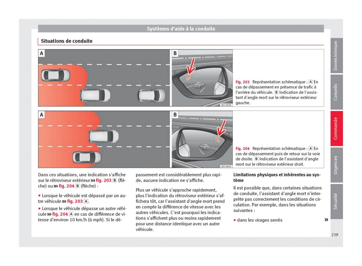 Seat Arona manuel du proprietaire / page 241