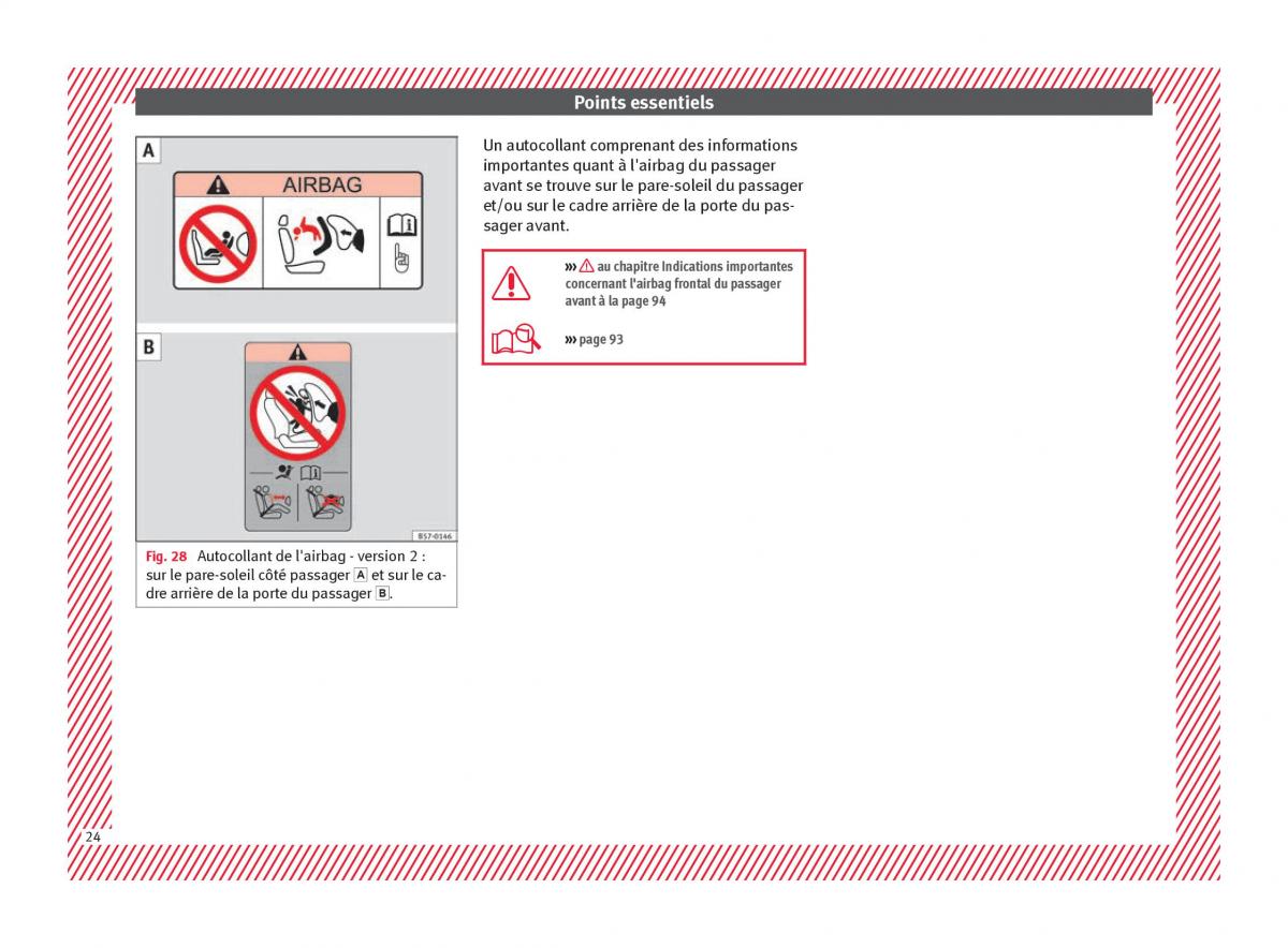 Seat Arona manuel du proprietaire / page 26