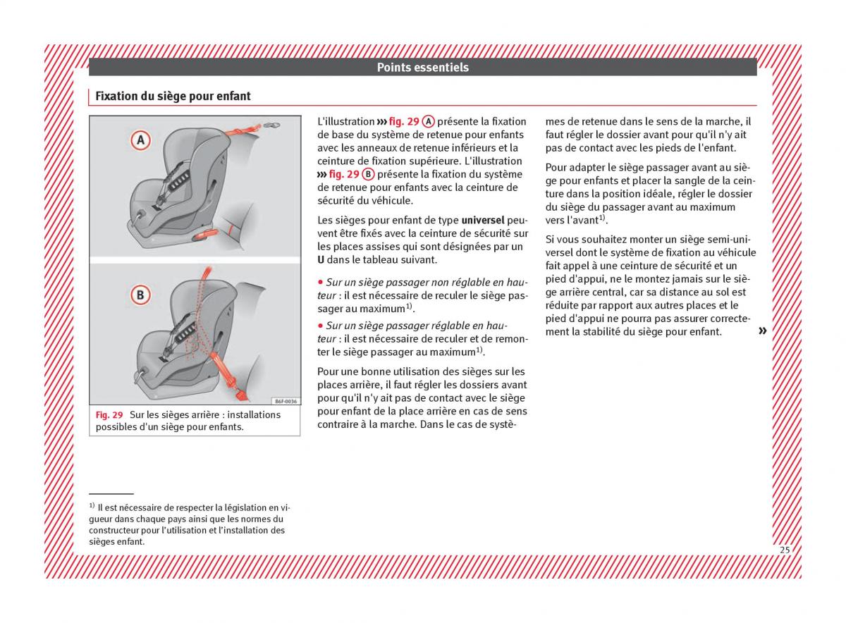 Seat Arona manuel du proprietaire / page 27