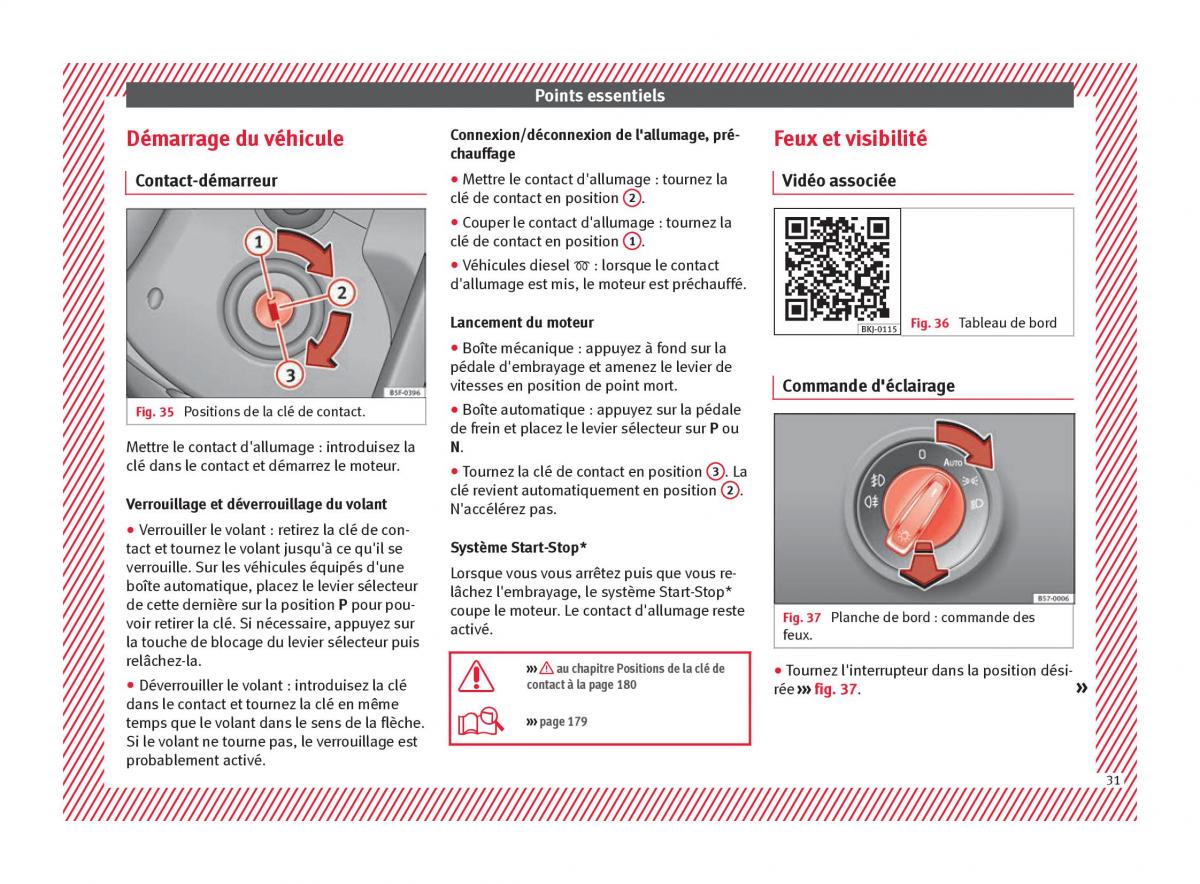 Seat Arona manuel du proprietaire / page 33