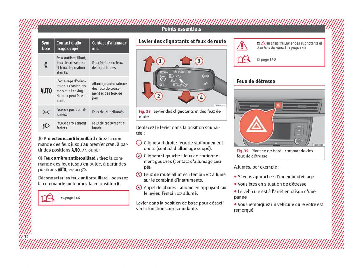 Seat Arona manuel du proprietaire / page 34