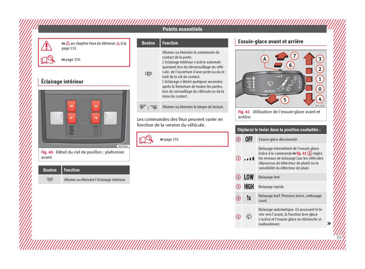 Seat Arona manuel du proprietaire / page 35