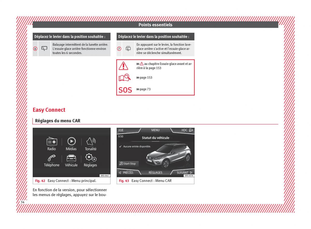 Seat Arona manuel du proprietaire / page 36