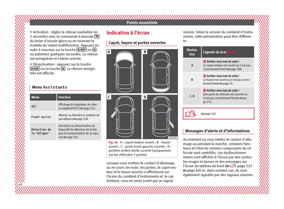 Seat Arona manuel du proprietaire / page 42