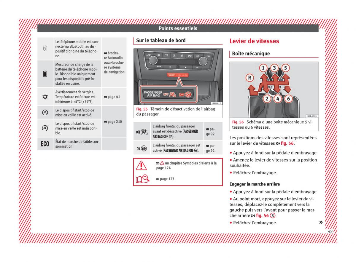 Seat Arona manuel du proprietaire / page 51