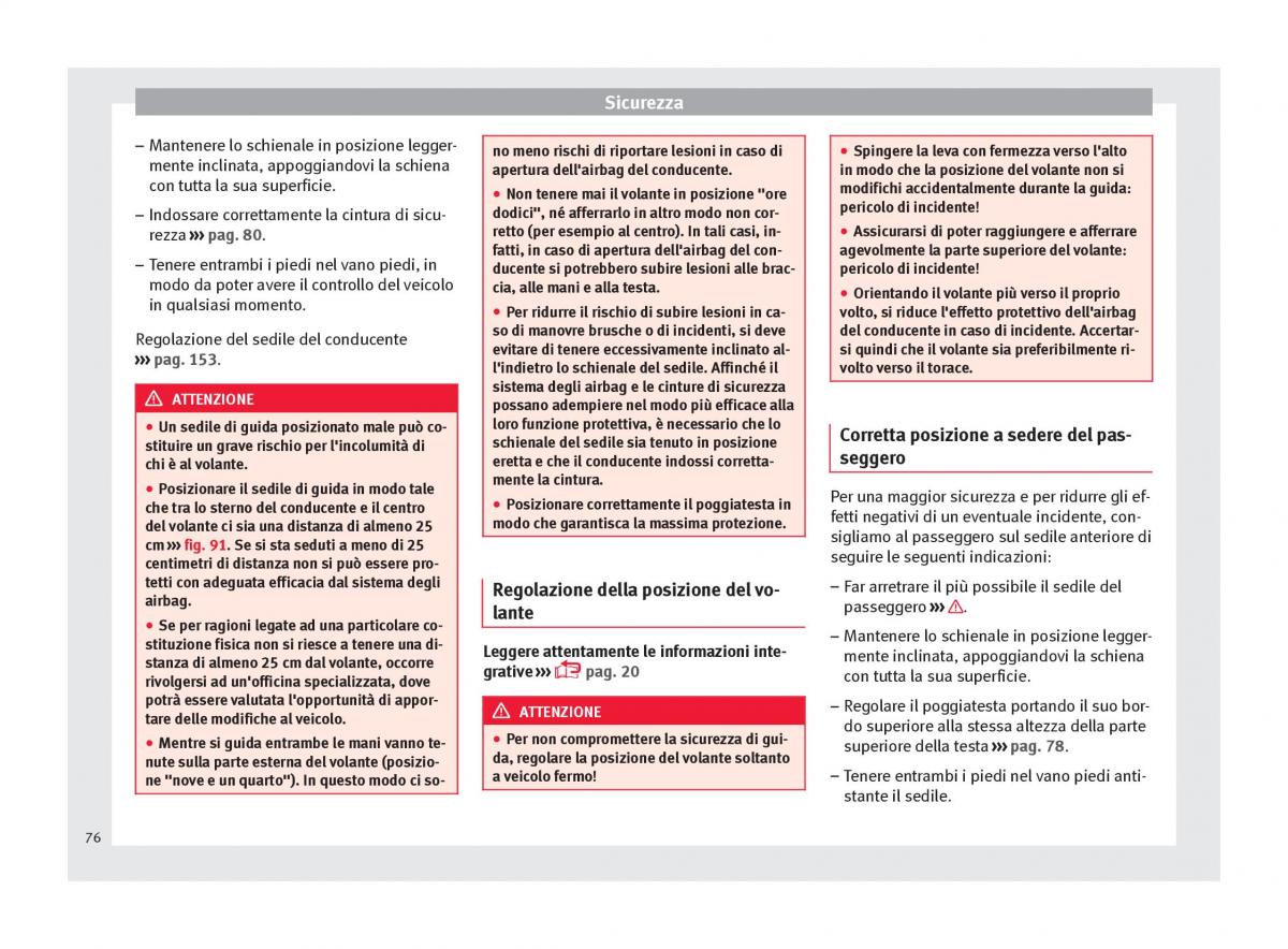 Seat Arona manuale del proprietario / page 78