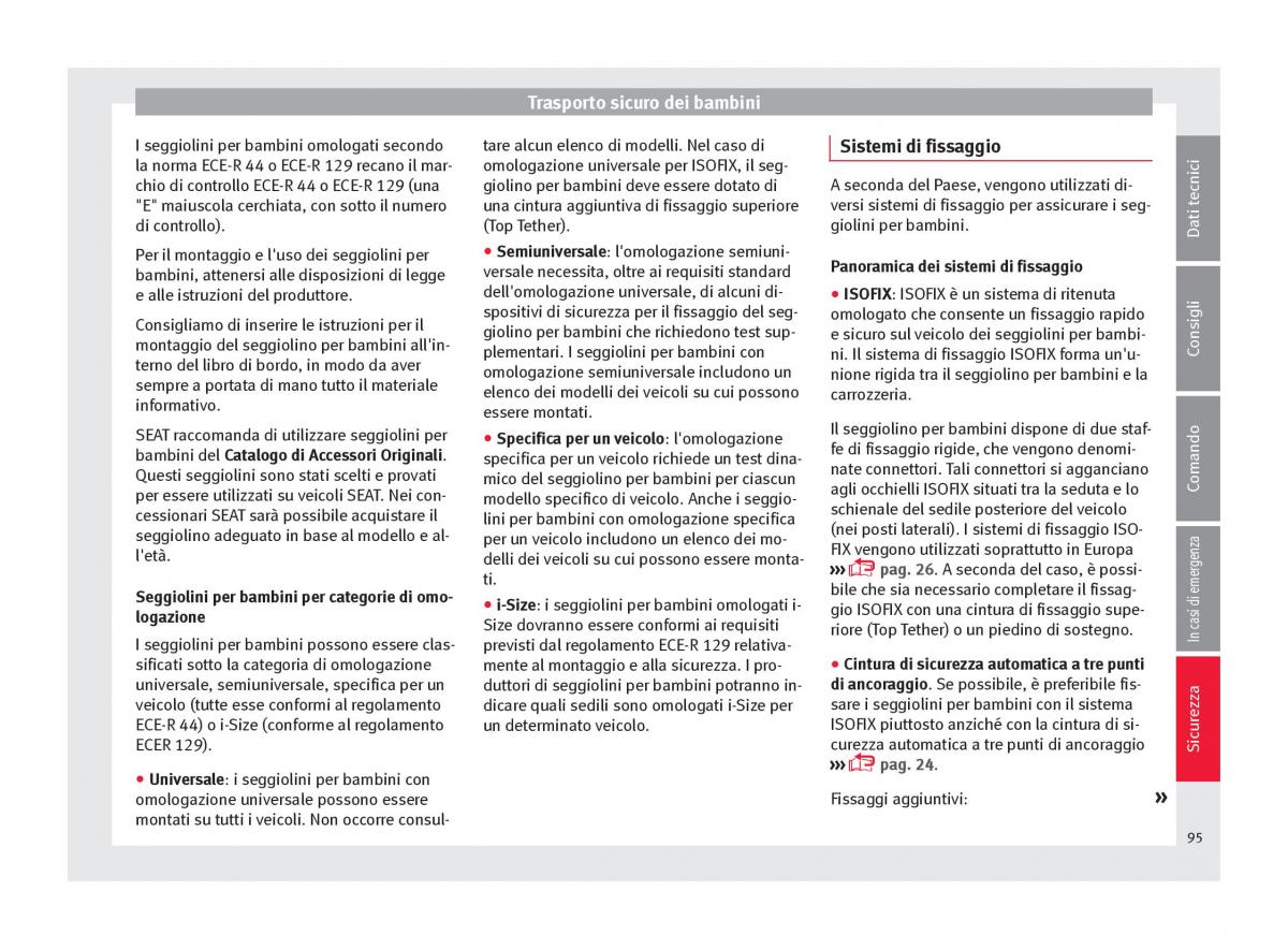 Seat Arona manuale del proprietario / page 97