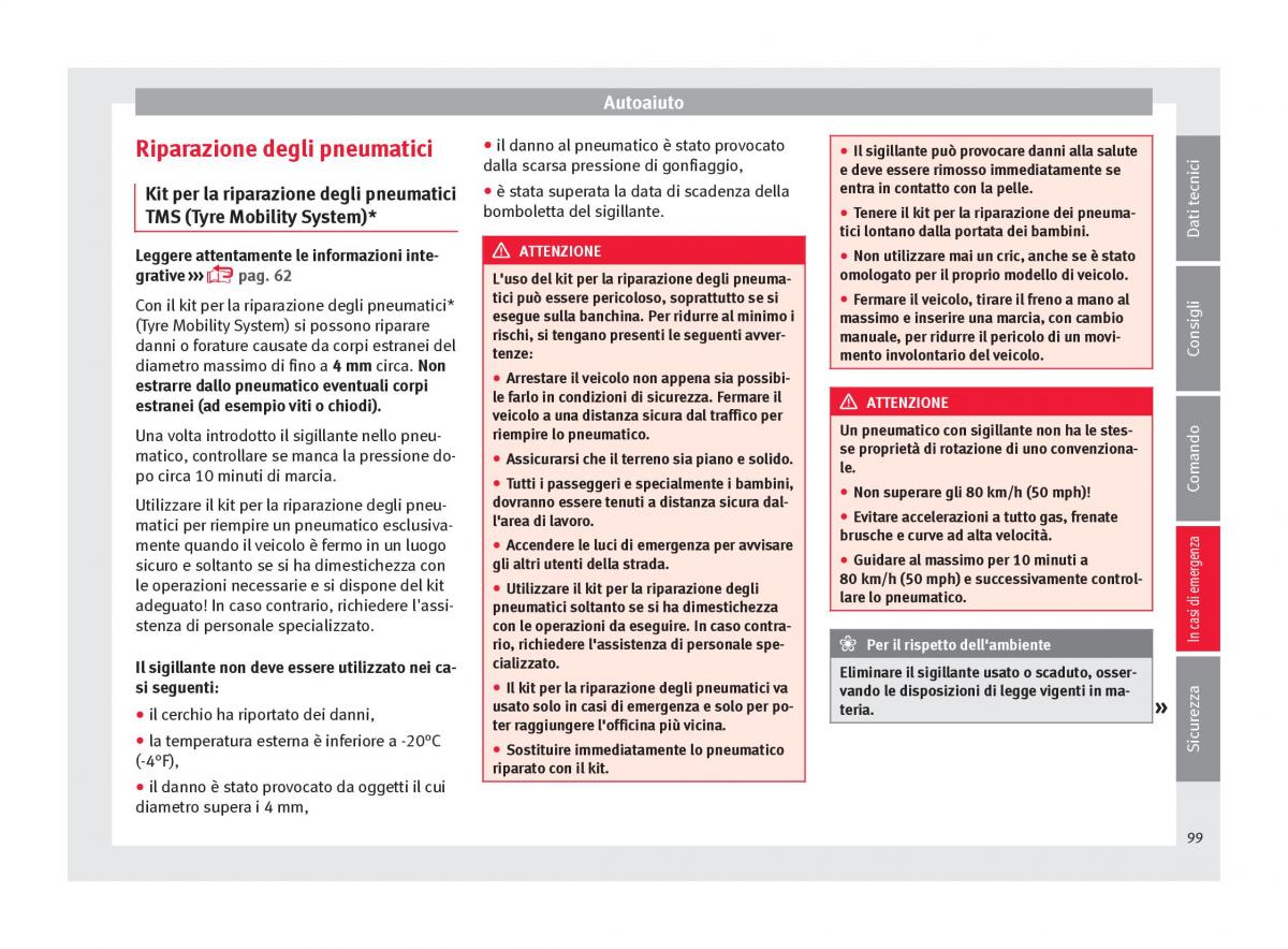 Seat Arona manuale del proprietario / page 101