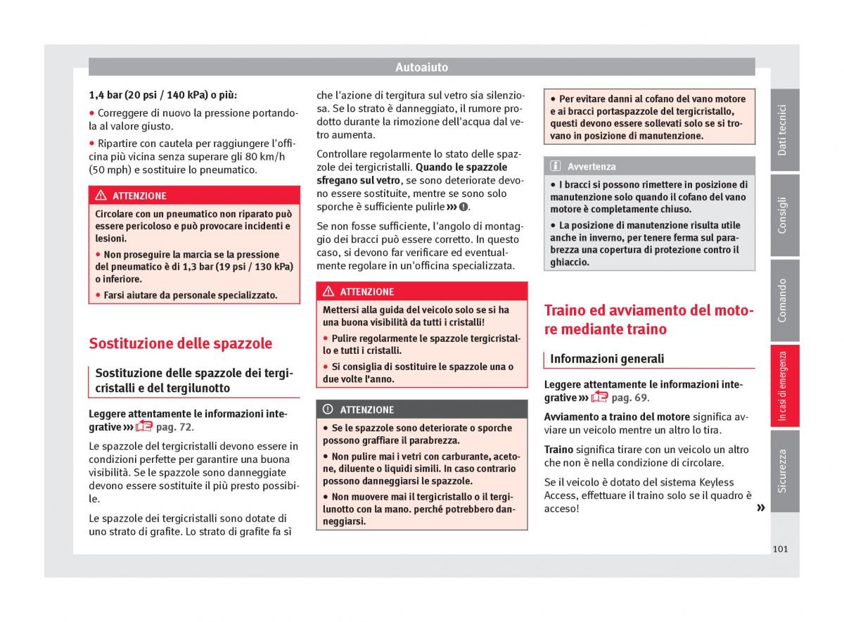 Seat Arona manuale del proprietario / page 103