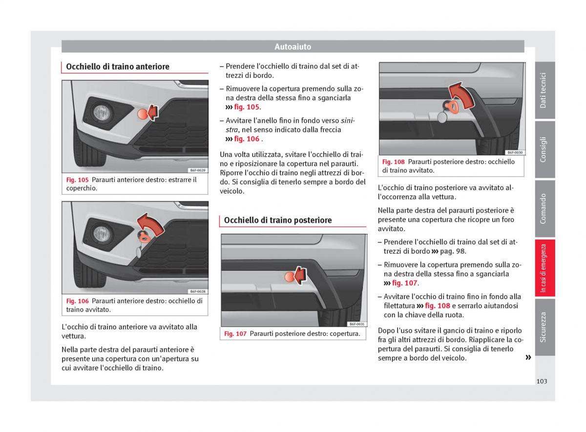 Seat Arona manuale del proprietario / page 105